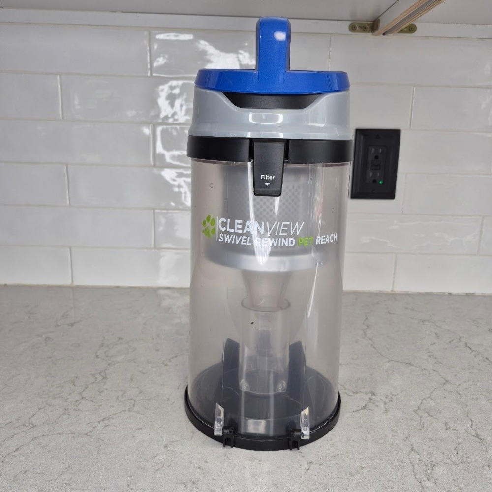 Bissell Vacuum Dirt Tank CleanView Swivel Rewind Pet Reach 3197A Blue Clear